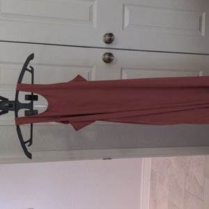 BCBG burnt pink sleeveless maxi dress size small
